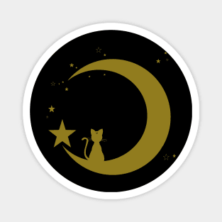 Luna Moon Silhouette Magnet